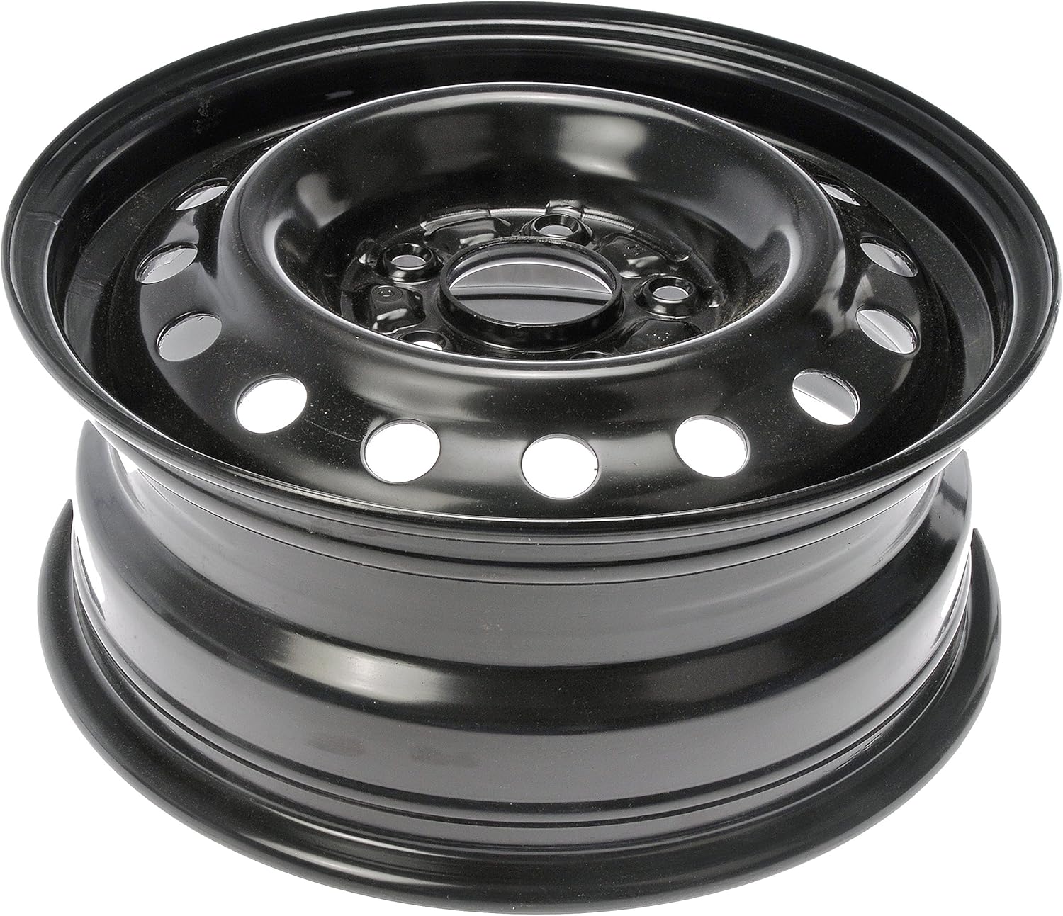 939-196 15 x 6 In. Steel Wheel Compatible with Select Hyundai / Kia Models, Black